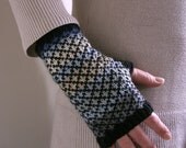 Diamond fairisle gloves