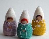 DIY - Needle Felted Winter Children, Baby Gnomes, Baby Angel - super easy to make.