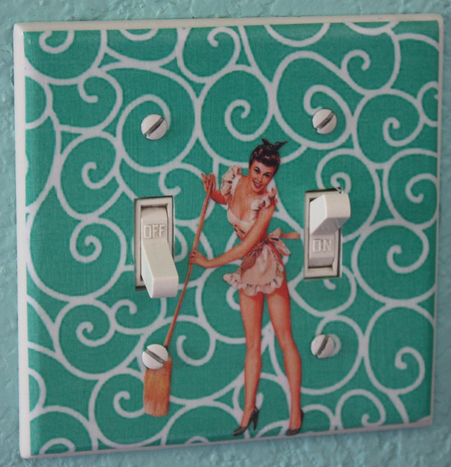 Happy Housewife Pinup Light Switch Cover