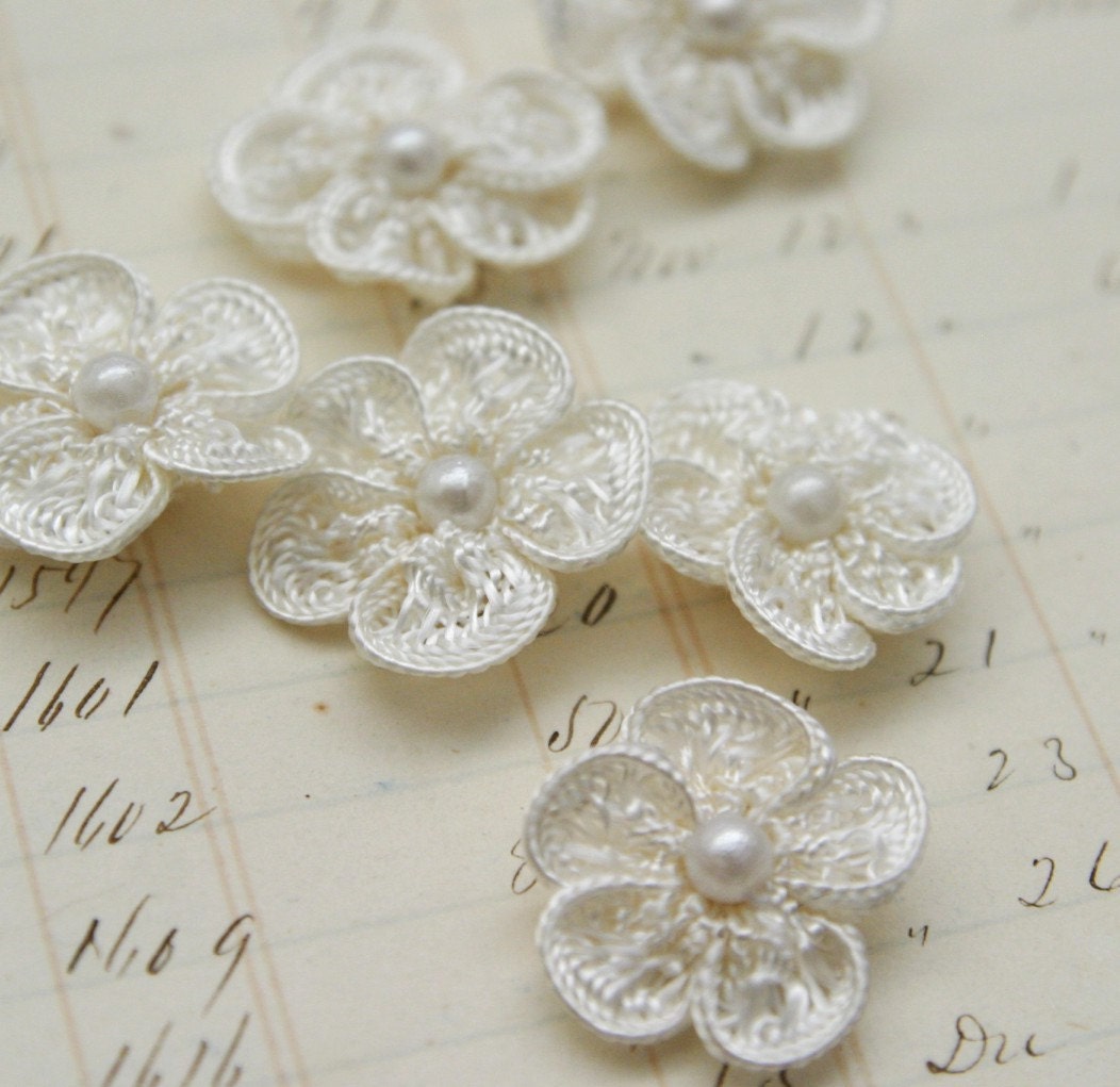 Crochet Pearl Blossoms