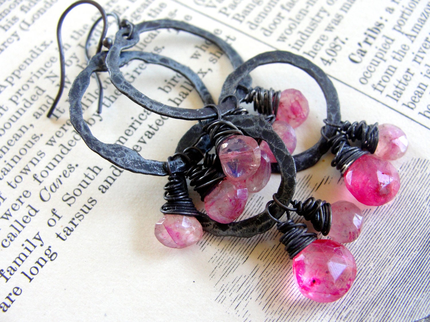 ARSENAL REFURBISHED - Recycled Sterling Silver and Ruby Moonstones
