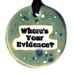 Where's Your Evidence Ceramic Necklace in Spotted Green
