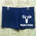 Grow a Pair Uterus Feminist Stencil DENIM Shorts