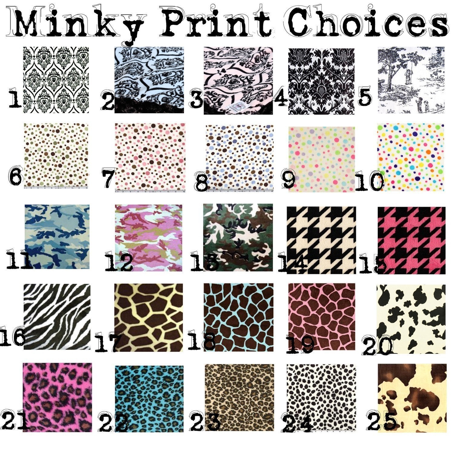 Punk Animal paisley or baroque print FOUR PIECE crib bedding set baby bedding made of minky pick from leopard zebra giraffe cow print