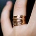 Ultra Thin Gold Filled stacking rings set of 10
