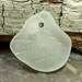 Drilled Sea Glass, Textured White for Jewelry