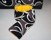 CAMERA Strap Cover Miller Swirl - Yellow - with Lens Cap Pocket