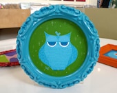 Fat Little Owl - Pop Art Owl Painting by Kerry Beary