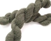 Recycled yarn - moss green cashmere, lace weight