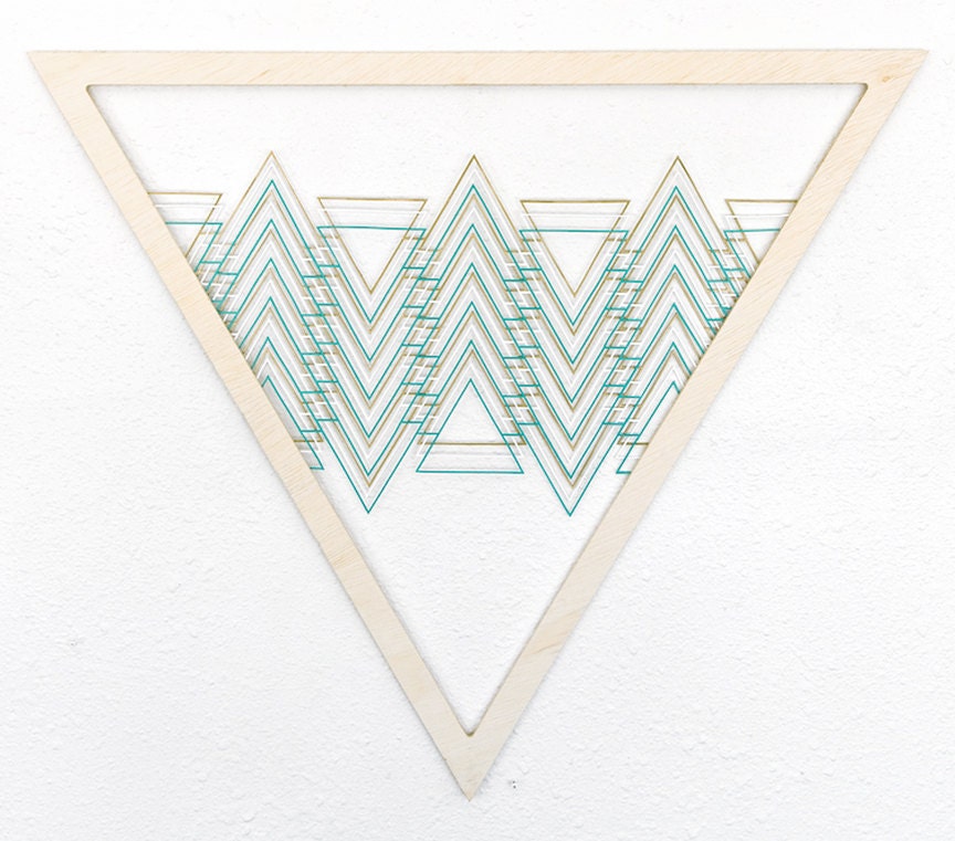 Framed Triangles Wall Hanging