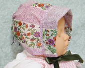 Vintage Handkerchief Bonnet for Baby - Lavender Love