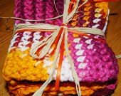 Harvest Sunset Dish Cloths Set of 3