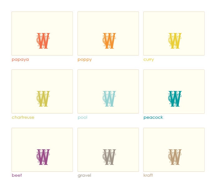 Sullivan Custom Personalized Stationery / Personalized Stationary Set of 16