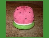 E pattern / pdf Watermelon Hat Pattern / e-pattern-size newborn to adult