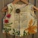 Upcycled vest- native flower size 2T