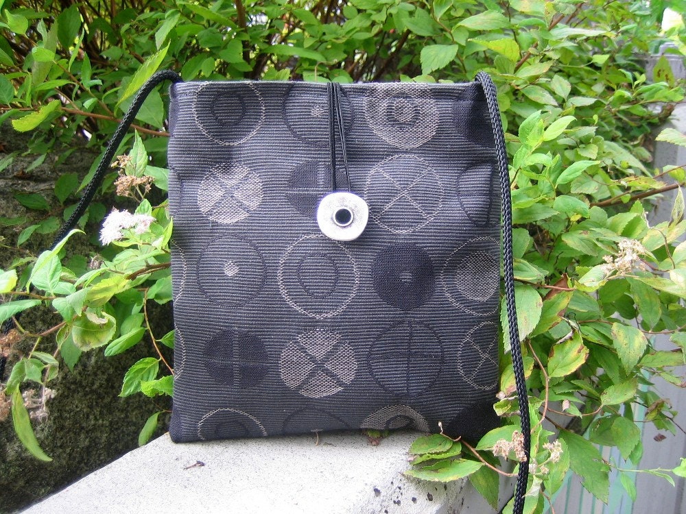 Small Shoulder Bag in Gray and Black