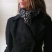 iLEAiYE Chunky Cowl scarf, in a Blue marble toned yarn