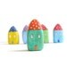 RESERVED listing for Vanessa - Little Home No 203 - Litle clay house orange and green with polka dots