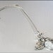 Silver Inspirational Charm Necklace, Glass Pendant, Silver Inspirational Jewelry, Quotes Jewelry, The Universe