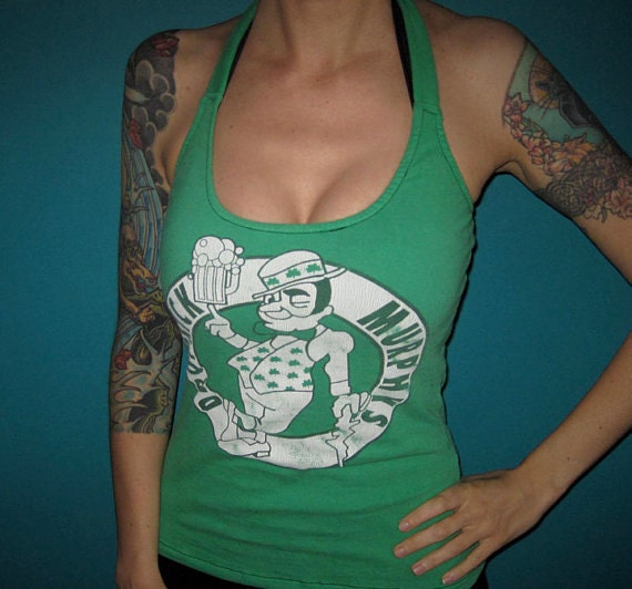 Dropkick Murphys halter top made from a salvaged shirt Extra Small Medium or Large