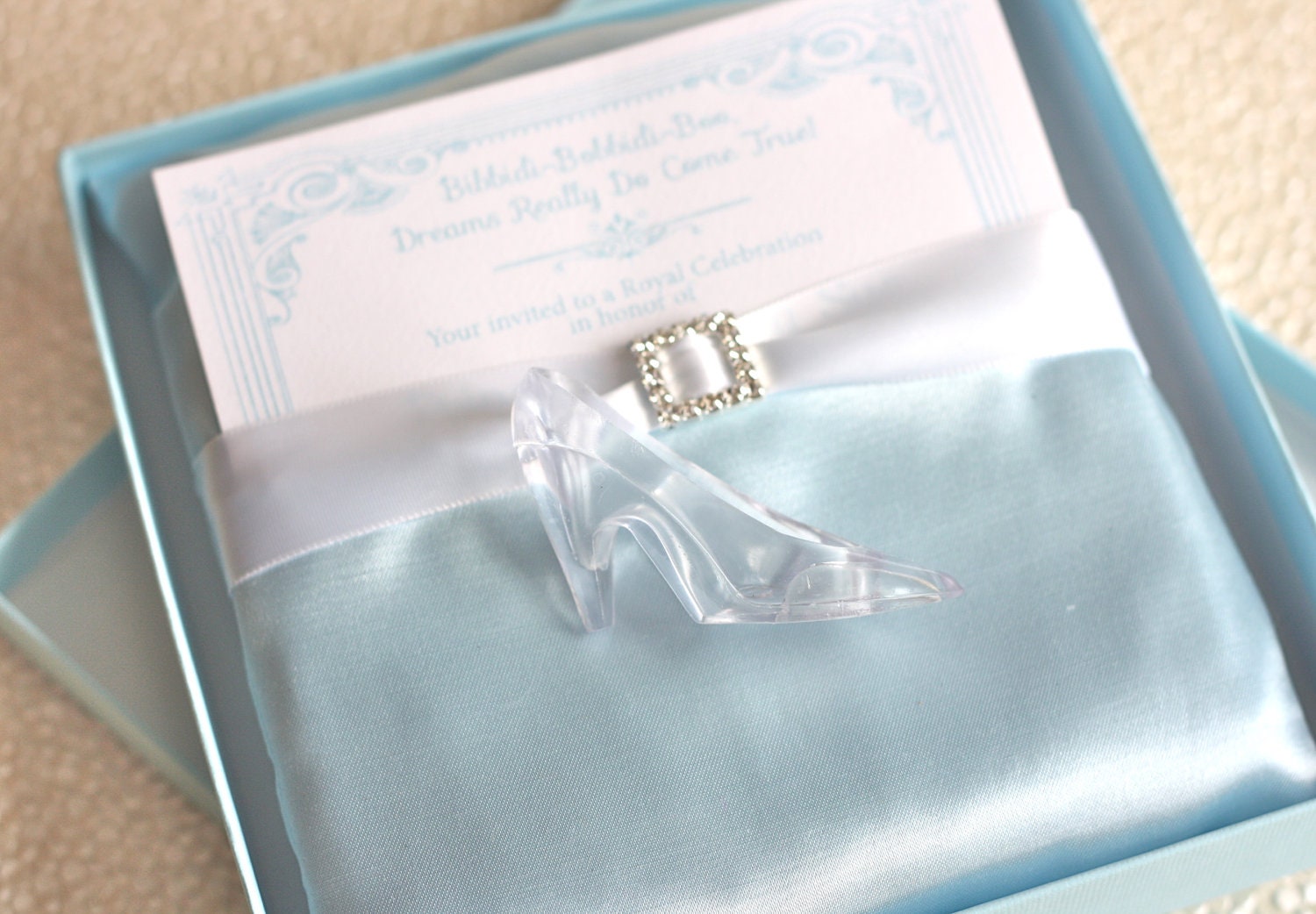 Cinderella Glass Slipper Luxury Invitation