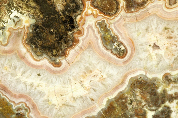 Mineral Photograph of Colorful Stone - Pink Agate - 8"x12" Photograph Print
