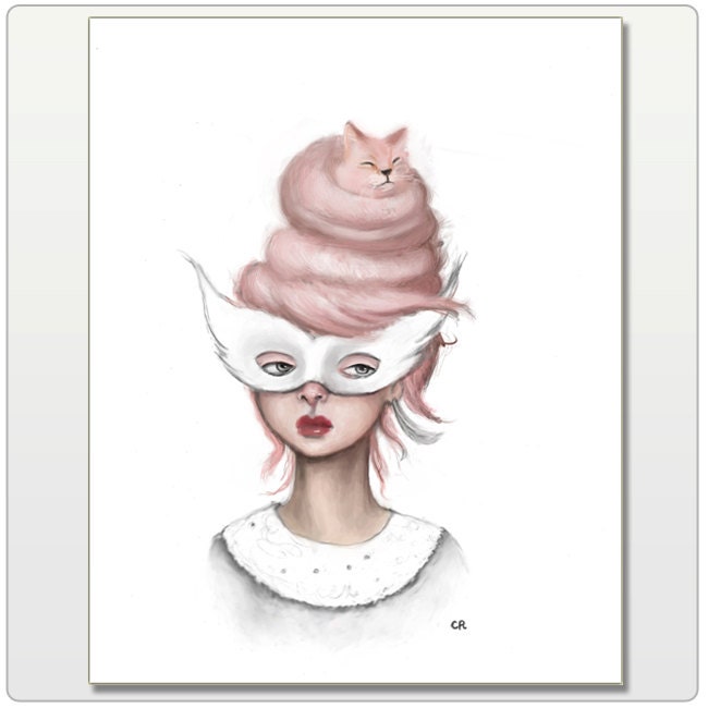 A Satisfied Ms. Kitty Print 8x10