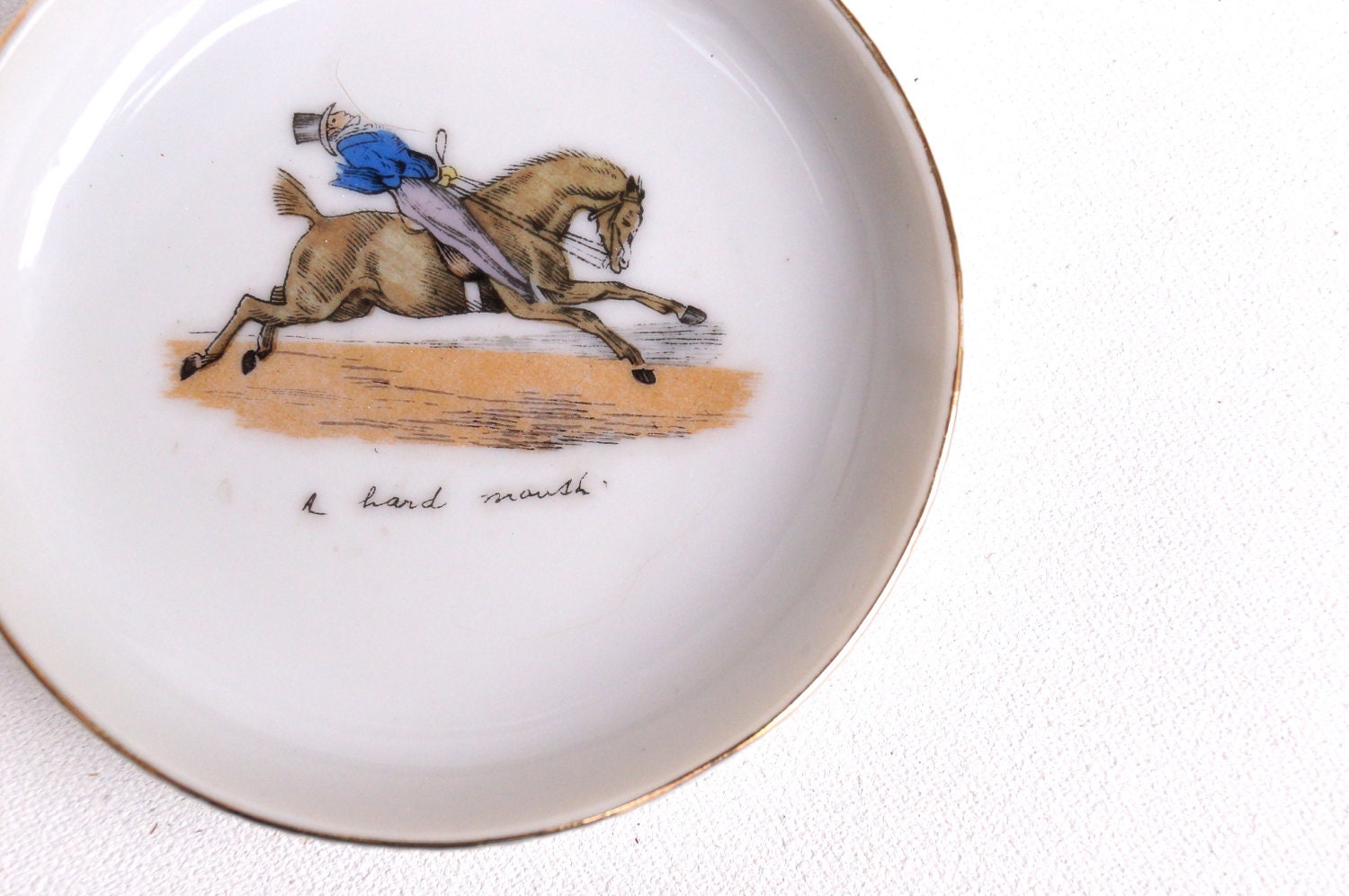 A Hard Mouth Vintage Horse Catch-all Dish
