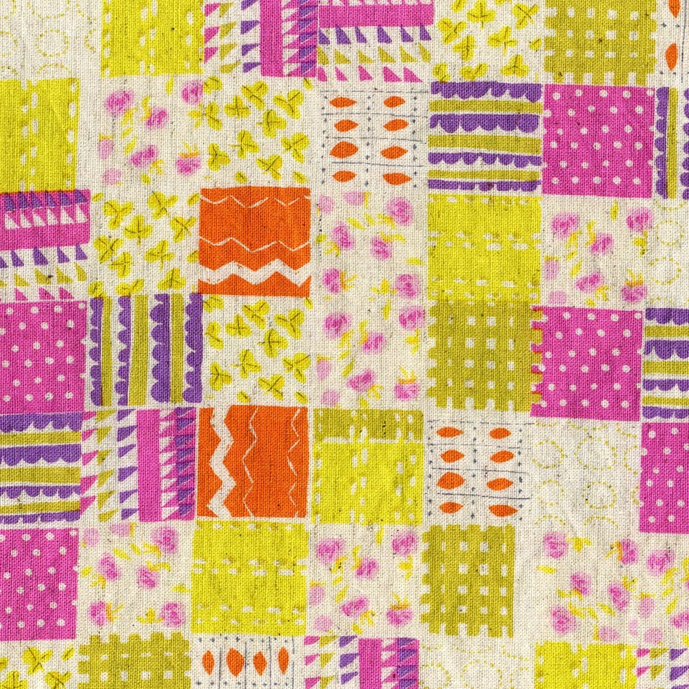 Nursery Versery Penny Patch Purple Plum  by Heather Ross Fabrics, 1 Yard, SALE