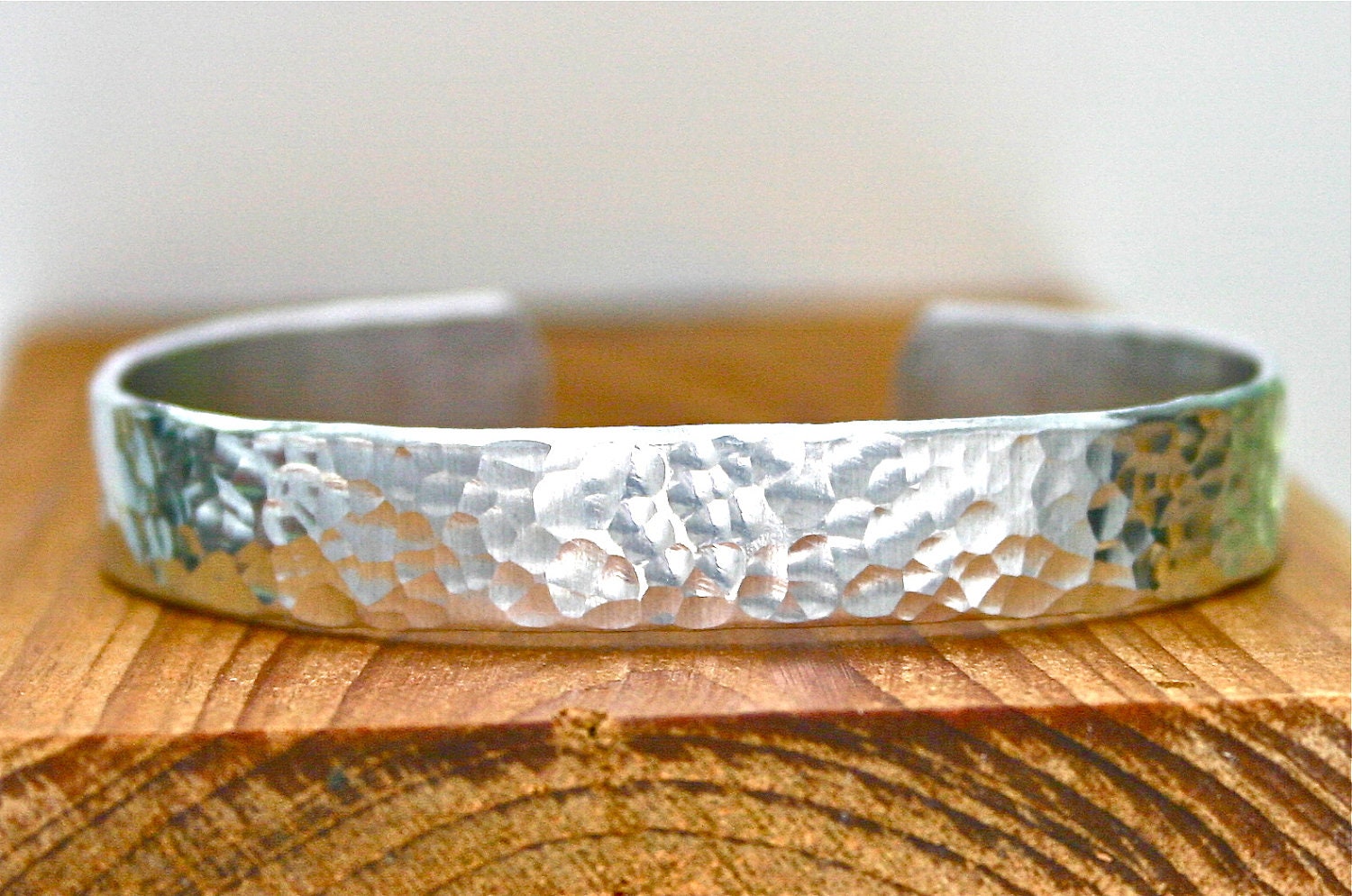 Hammered cuff bracelet