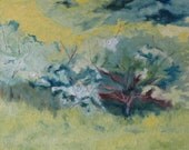 Fournier Appalachian Landscape Oil Painting Quebec Canada " Through The Branches " 16" x 20"