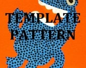 Fabric Applique TEMPLATE Pattern Only SLOB The Monster....New...2 Sizes