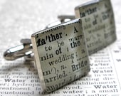 Father of the Bride Cuff Links, Father of the Bride, Father of the Bride Gift, Father of the Bride Cufflinks