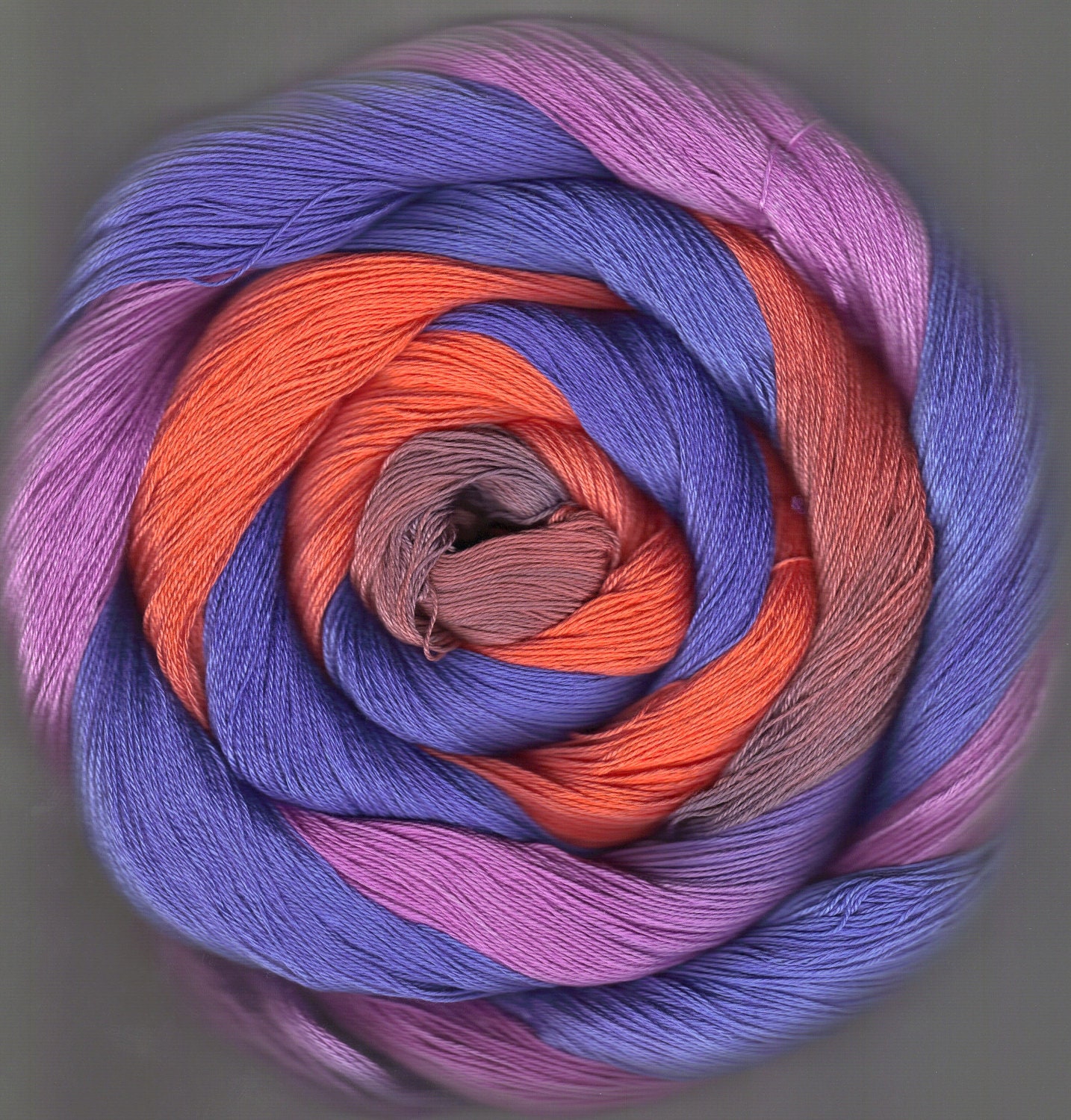 150 yards Hand Dyed Size 10 Cotton Crochet Thread Sanforth Colorway