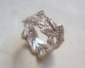 Vine Lace ring in sterling silver- size 8 READY TO SHIP