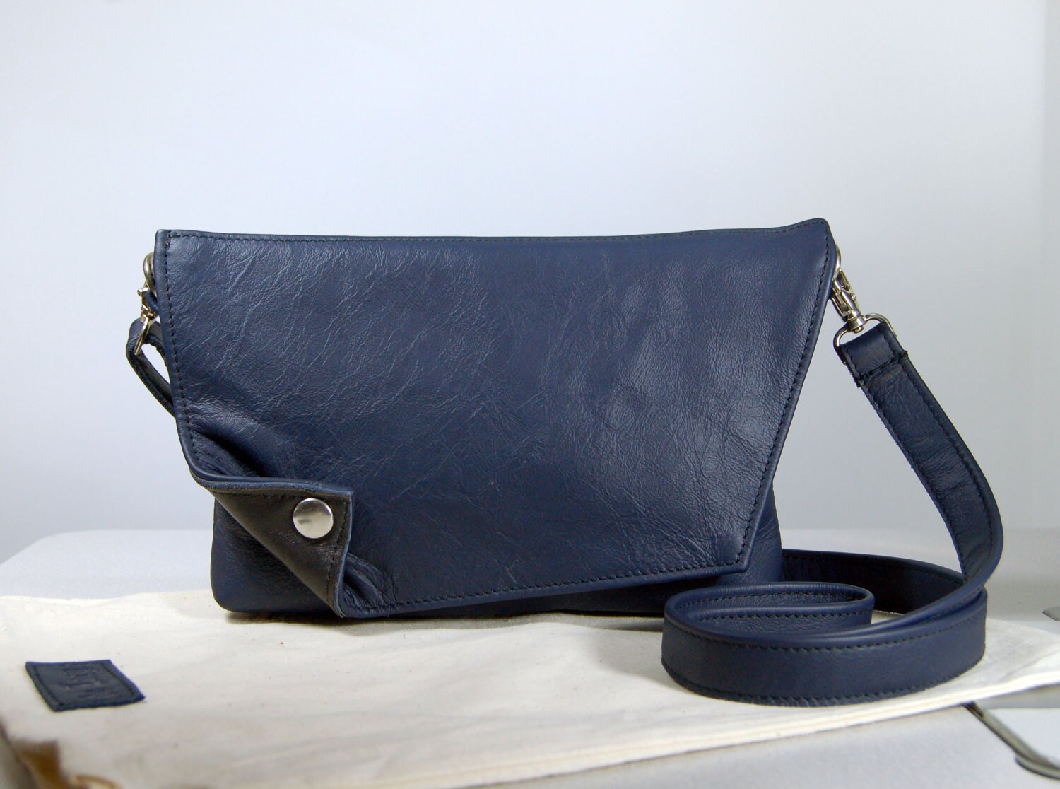 Navy Clutch Bag