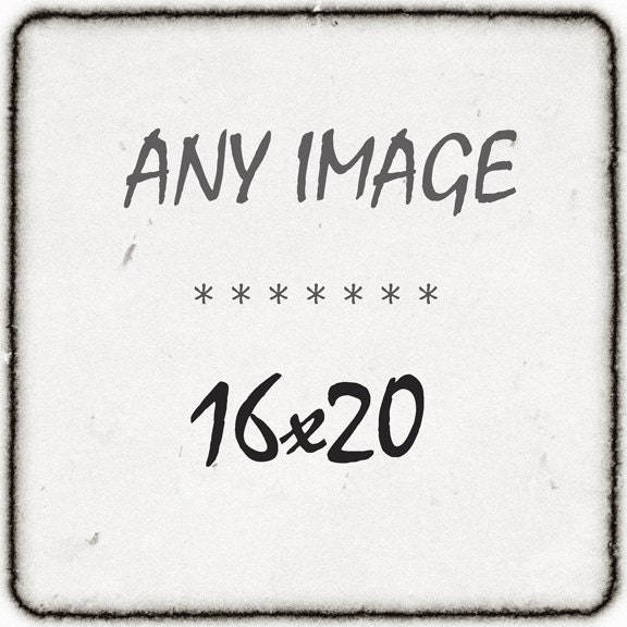You Choose ANY PHOTO as a 16x20 Fine Art Canvas Gallery Wrap, home decor, wall art
