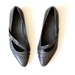 vintage SNAKESKIN flats /  1980s bandage CUT OUT skimmers