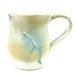 Porcelain Pottery Mug, Cup w Soft Blue Winter White Glaze - Handmade Ceramic Mugs - Wheel Thrown Clay Cup / Ready to Ship