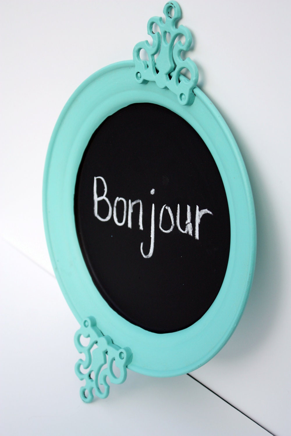 Shabby Cottage Chic Robins Egg Blue Chalkboard