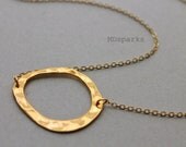 Gold Ring Necklace