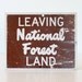 Vintage National Forest Sign - Entering National Forest Land