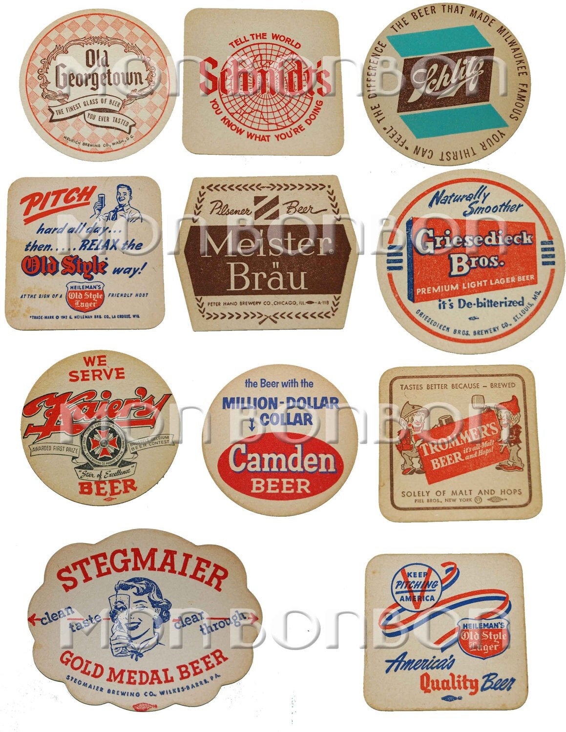 Vintage Beer Coasters 58