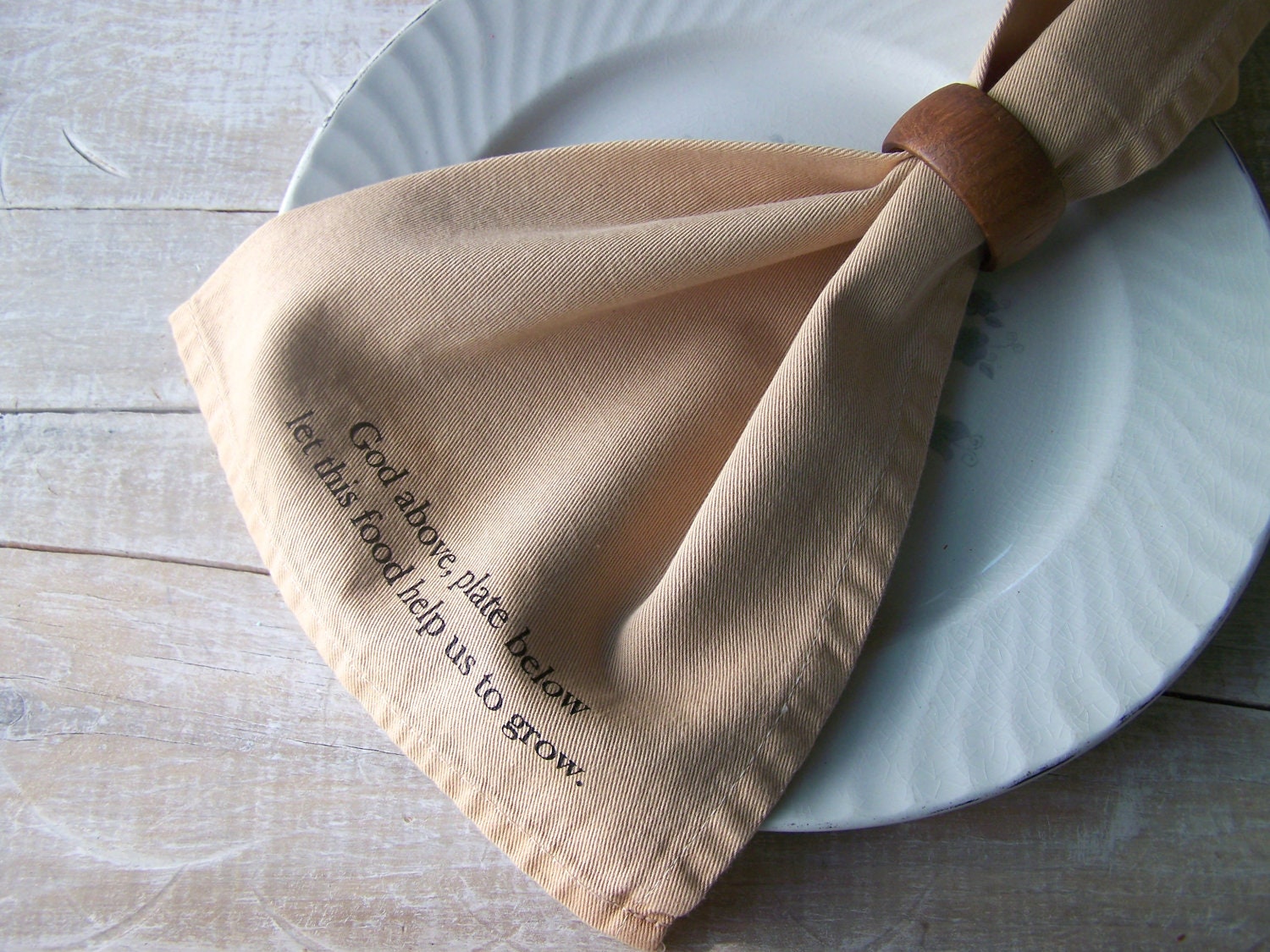 Primitive Kitchen // Cloth Napkin // Table Napkins // Farmhouse Decor //  Dinner Napkins // Country Kitchen // Tea Stained