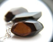 Black Geometric Necklace . Totem Tribal Necklace . Sterling Silver Chain Two Tone Necklace . Geometric Wood Necklace - Owl Head Collection