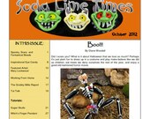 Spooky and Scary  issue - October 2012 Soda Lime Times Lampworking Magazine (PDF) - by Diane Woodall
