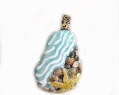 Customize it Handmade Ceramic Focal Bead Starfish Designer Pendant Pebble Beach