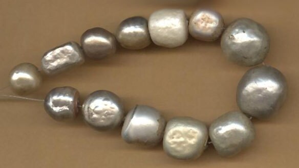 more vintage baroque and other glass pearls, haskell era, whites and off whites, 6mm-14mm