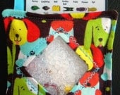 I Spy Bag - Mini with SEWN Word List and Detachable PICTURE LIST- Playful Puppies