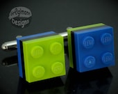Neon Nights Cufflinks :) made with LEGO bricks